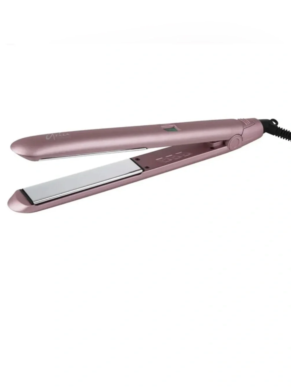 Digital Hair Straightener- Rose Gold by Aria Beauty 1 Inch Flat Iron